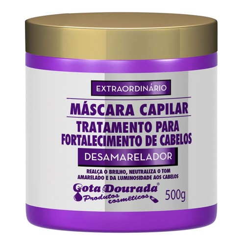 Creme de Tratamento Gota Dourada Desamarelador 500g