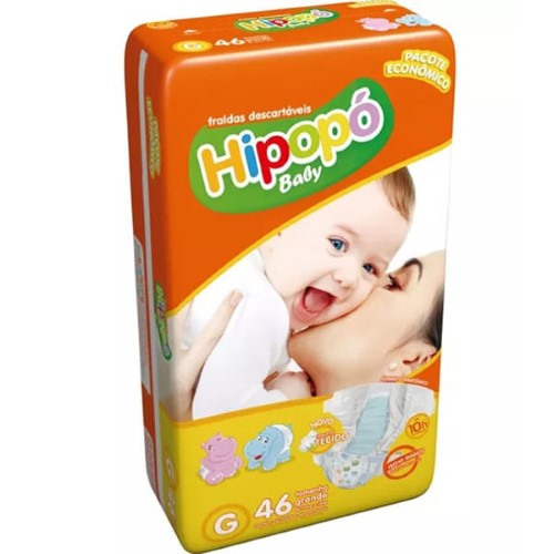 Fralda Hipopo Baby Econ G Com 46Un - Hipopo Baby