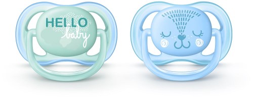 Chupeta Avent Ultra Air 0 A 6 Meses Verde E Azul 2 Unidades