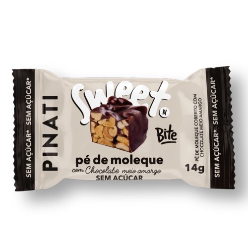 Bombom Pinati Sweet Bite Pé de Moleque Sem Açúcar 14g