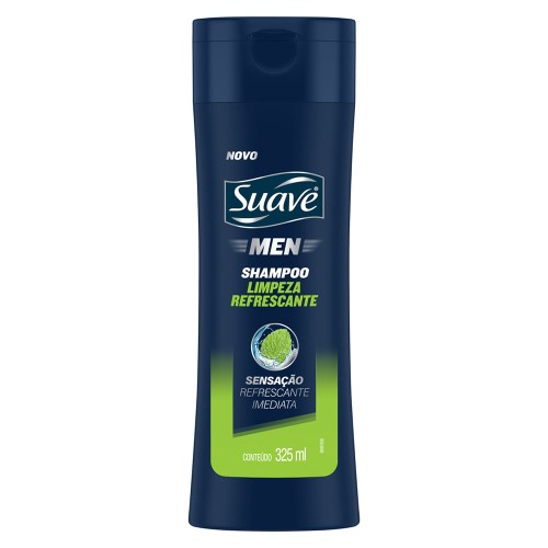 Shampoo Suave Men Limpeza Refrescante 325ml