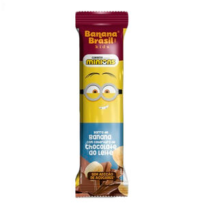 Barra De Frutas Banana Brasil Kids Banana Cobertura De Chocolate Ao Leite 22g