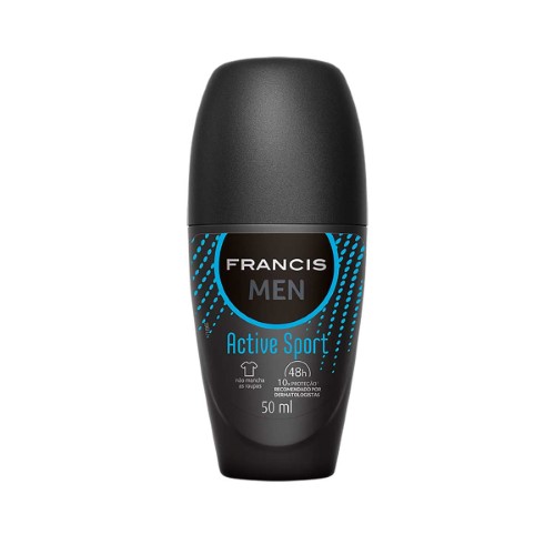 Desodorante Roll-On Francis Men Active Sport com 50ml