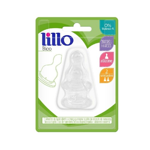 Bico Lillo Mamadeira Silicone Ortodôntica Nº1