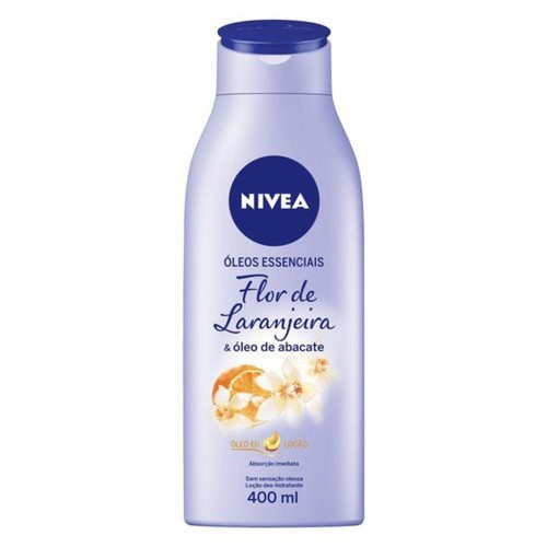 Loção Nivea Óleos Essenciais Flor de Laranjeira e Óleo de Abacate Maciez e Brilho 400ml