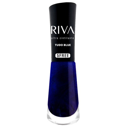 Esmalte Riva Ultra Cintilante 5Free Tudo Blue