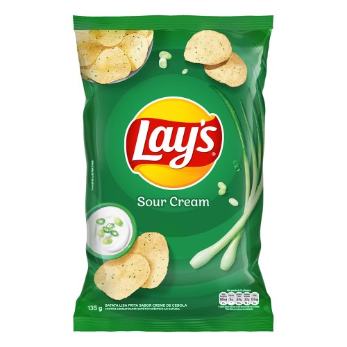 Batata Lays Sour Cream com 135g