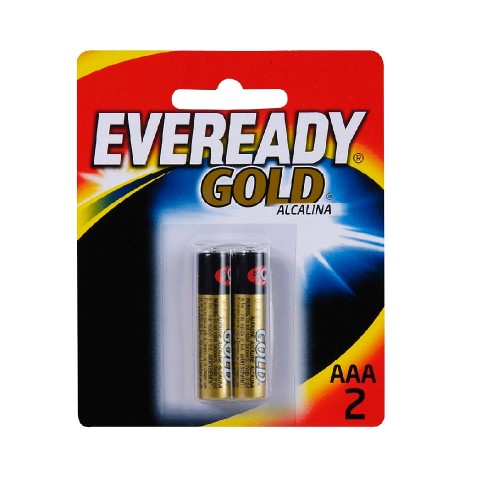 Pilha Eveready Gold Alcalina Palito AAA com 2 um