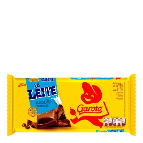 Chocolate Garoto Ao Leite 90g