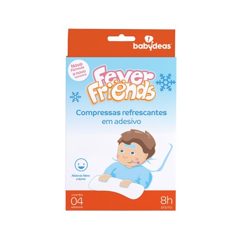 Compressa Refrescante em Adesivo Fever Friends 4 unidades