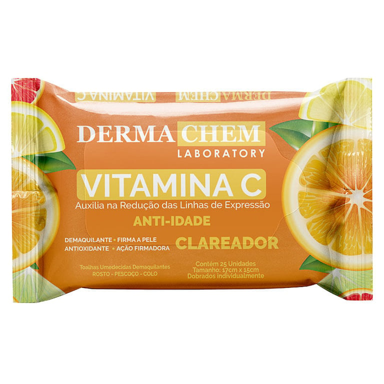 Vitamina C - Lenço Demaquilante (25 Unidades)