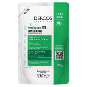 Shampoo Anticaspa DS Vichy Dercos Cabelos Normais a Oleosos Refil 200g