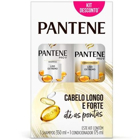 Shampoo Pantene Liso Extremo 350ml + Condicionador 175ml