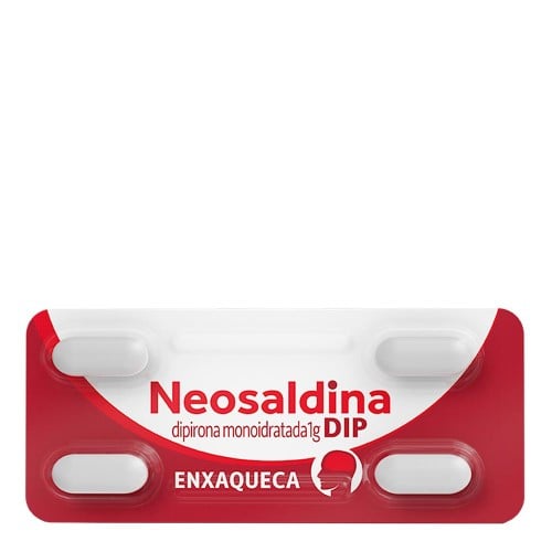 Neosaldina Dip Dipirona Monoidratada 1g 4 comprimidos