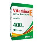 Vitamina E Sandoz 400mg 30 Cápsulas