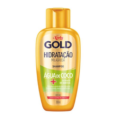 Shampoo Niely Gold Hidratação Poderosa Água de Coco