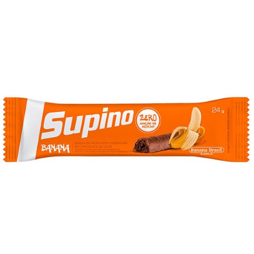 Supino Banana e Chocolate Branco Tradicional 1 Unidade