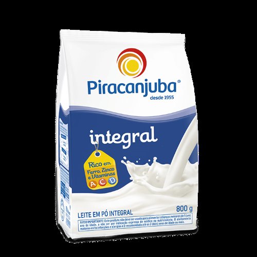 Leite em Pó Piracanjuba Integral Sachê 800g