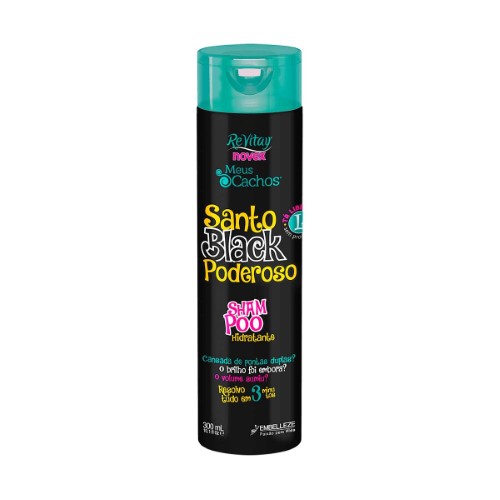 Shampoo Vitay Novex Meus Cachos Santo Black Poderoso com 300ml