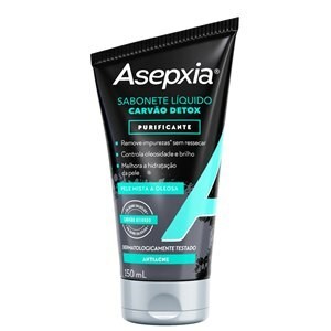 Sabonete Líquido Asepxia Carvão Detox Purificante 150ml