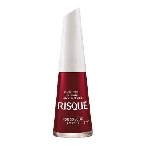 Esmalte Cremoso Risqué Escuro Hoje Só Volto Amanhã 8ml