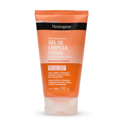 Sabonete Facial Neutrogena Deep Clean Gel Grapefruit 150g