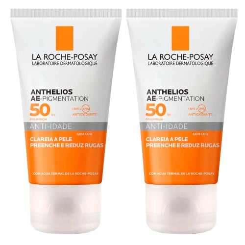 La Roche-Posay Anthelios Ae-Pigmentation Kit com 2 Unidades – Protetor Solar Facial Anti-Idade FPS50 – 40g