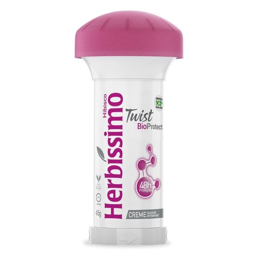 Desodorante em Creme Stick Herbíssimo Hibisco com 45g