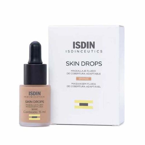 Base Líquida Isdin Skin Drops Cor Bronze com 15ml