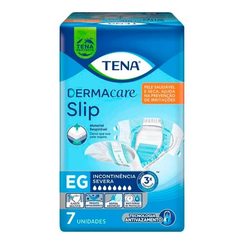 Fralda Geriátrica Tena Dermacare Slip EG 7 unidades