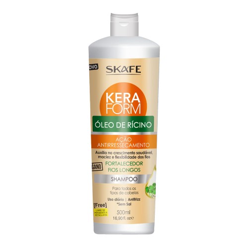 Skafe Keraform Óleo de Rícino – Shampoo