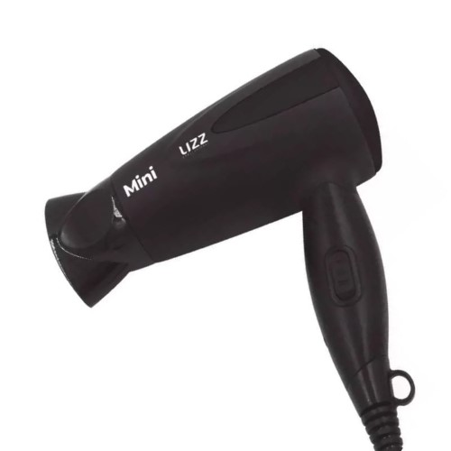 Mini Secador de Cabelo Dobrável Lizz Bivolt Preto