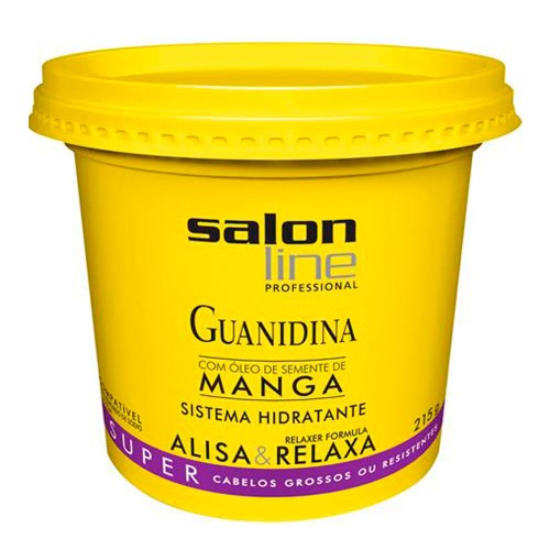 Alisante Salon Line Guanidina Super Força Alta Com Óleo de Manga 215g