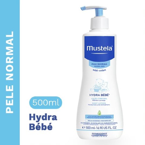 Hidratante Infantil Mustela Hydra Bebê para Pele Normal 500ml