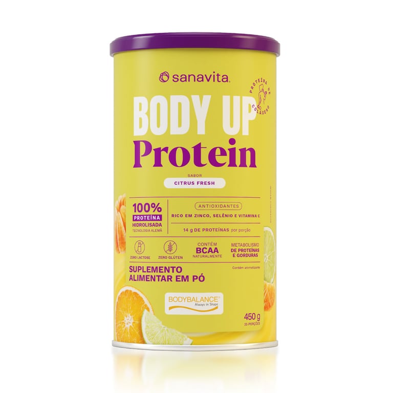 Suplemento Alimentar Sanavita Body Up Protein Citrus Fresh 450g