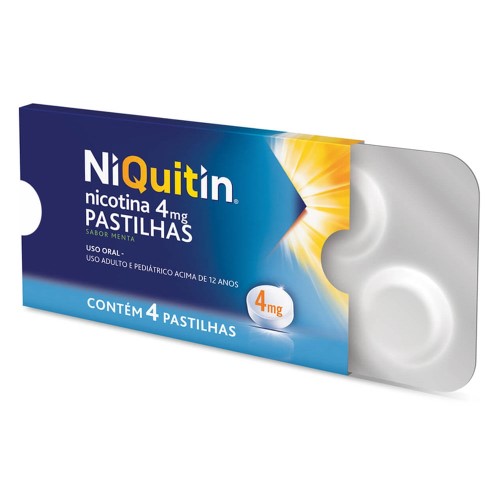 Niquitin 4mg Com 4 Pastilhas Menta