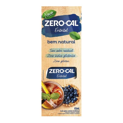 Adoçante Líquido Zero-Cal Eritritol 65ml