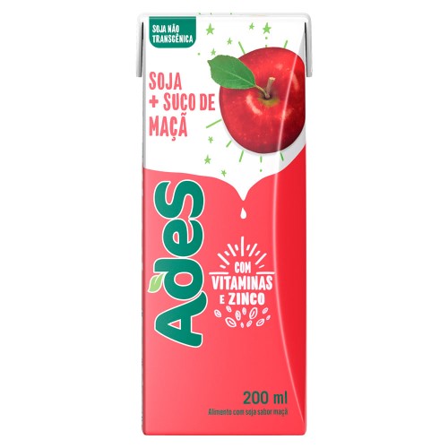 Suco de Soja Ades Sabor Maçã 200ml