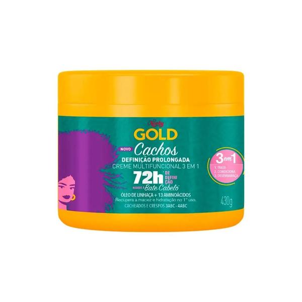 Creme De Tratamento Niely Gold Cachos Definição Prolongada 430g