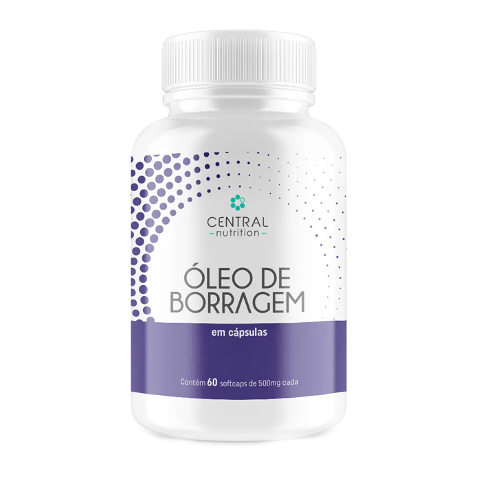 Óleo De Borragem Central Nutrition 60 Cápsulas De 500 Mg