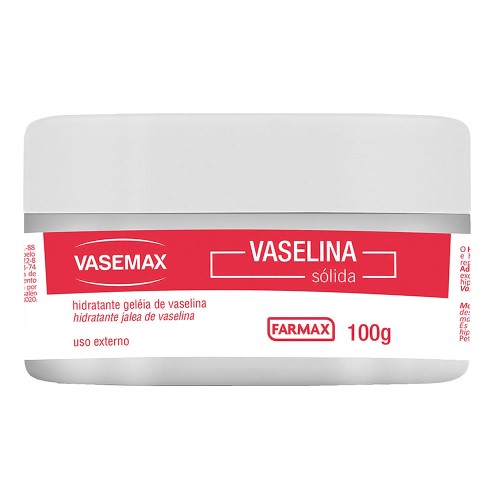 Geleia de Vaselina Vasemax Hidratante Sólida 100g