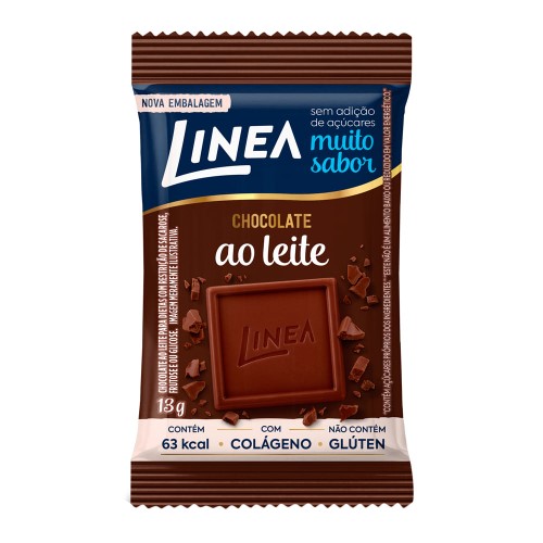 Mini Chocolate Ao Leite Linea Zero Açúcar 13g