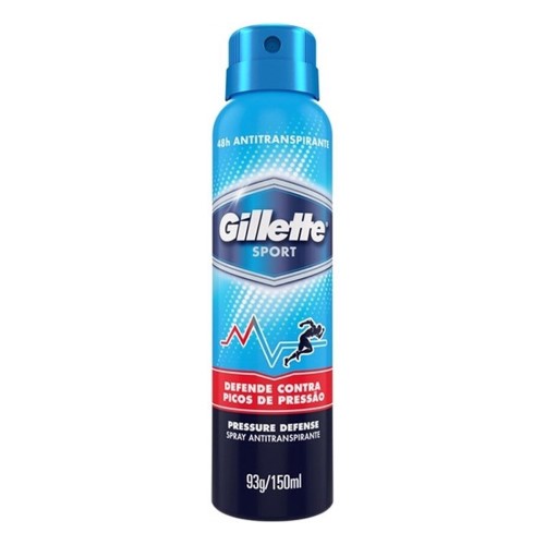 Desodorante Aerosol Gillette Pressure Defense Jato Seco 150ml