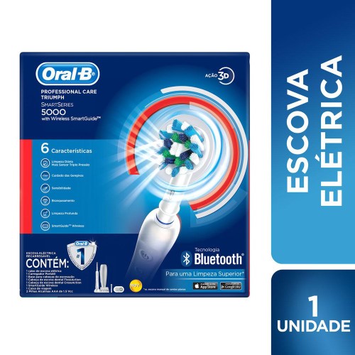 Escova Dental Elétrica Oral-B Professional Care 5000 110V com 1 Unidade