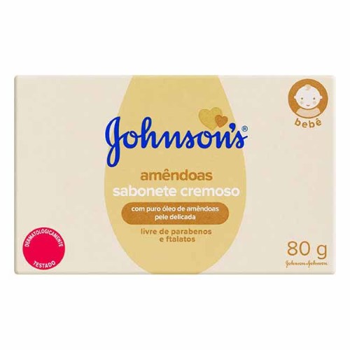 Sabonete em Barra Johnson Baby Óleo de Amêndoas 80 g