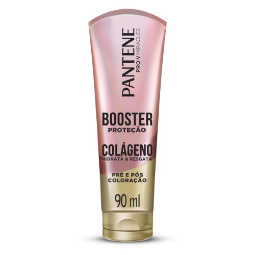 Máscara De Tratamento Pantene Booster Proteção Colágeno Hidrata & Resgata Pré E Pós Coloração 90ml