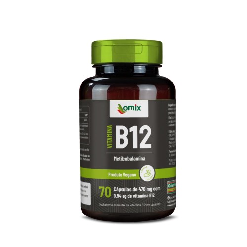 Vitamina B12 Omix 470mg com 70 Cápsulas