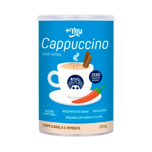 Cappuccino +Mu com Whey, Canela e Pimenta