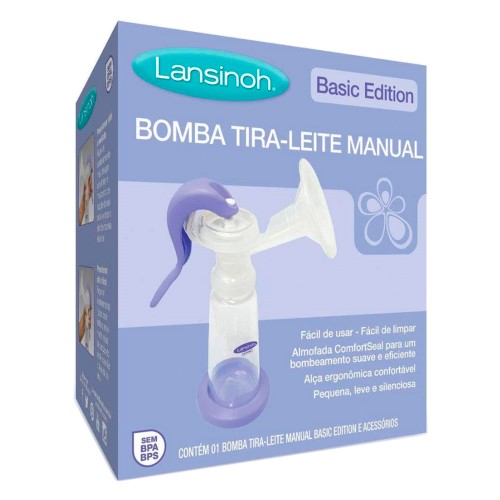 Bomba de Tirar Leite Manual Lansinoh Basic Edition com 1 Unidade