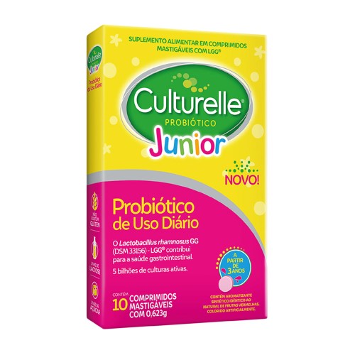 Probiótico Culturelle Junior com 10 comprimidos